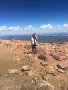 Pike's Peak, Colorado, vacation, travel, wanderlust, mountain, rocks, 14,000 ft above sea, on top of the world, fitness, starting your fitness journey